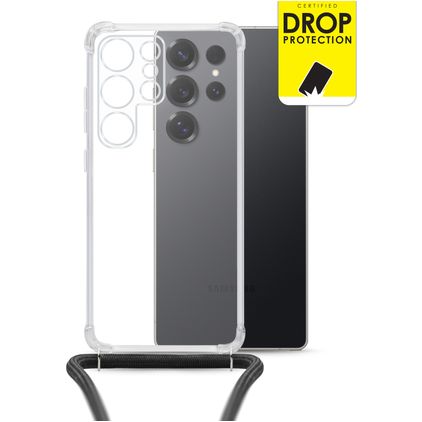 My Style Loop Transparente Samsung Galaxy S26 Ultra TPU flexible Funda con cuerda - Transparente