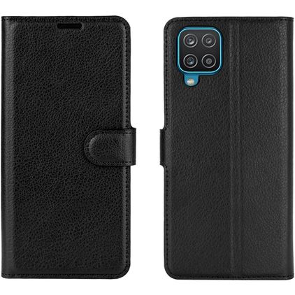Mobigear Classic Samsung Galaxy A12 Pungetui med Seddelrum - Sort