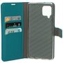 Mobiparts Saffiano Wallet Samsung Galaxy A42 Funda tipo libro Cartera - Turquesa
