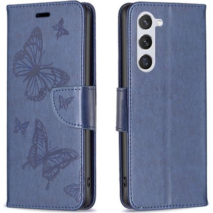 Mobigear Butterfly Samsung Galaxy S24 Funda tipo libro Cartera - Azul