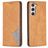 Mobigear Rhombus Slim Samsung Galaxy S24 Etui z klapką - Koniakowy