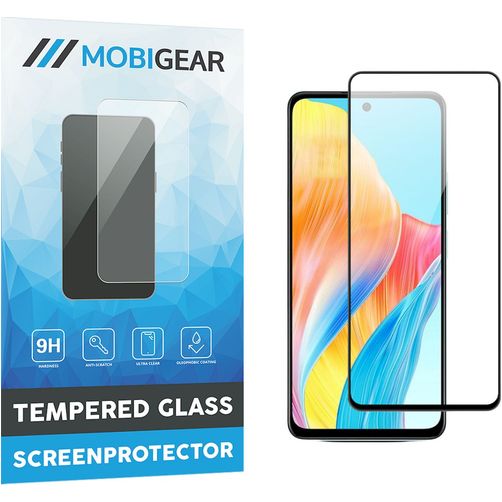 Mobigear Premium OPPO A58 4G Cristal templado Protector de pantalla - Compatible con fundas - Negro