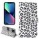 Mobigear Leopard iPhone 14 Funda tipo libro Cartera - Blanco
