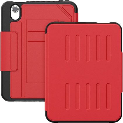Mobigear Magnetic Folio iPad Mini 7 (2024) Funda tipo libro + Portalápices - Rojo