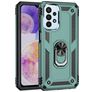 Mobigear Armor Ring Samsung Galaxy A23 Tvrdý plast Zadní kryt odolný proti nárazům s prstýnkem - Zelená