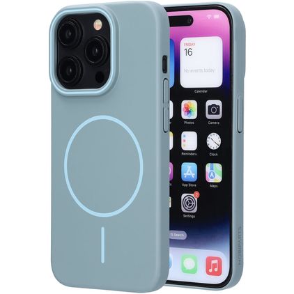 Mobiparts Slim Line iPhone 15 Pro MagSafe Hard Case Back cover - Sage Green