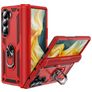 Mobigear Armor Ring Samsung Galaxy Z Fold 6 Hard Case Back cover Shockproof with Ring Holder - Red