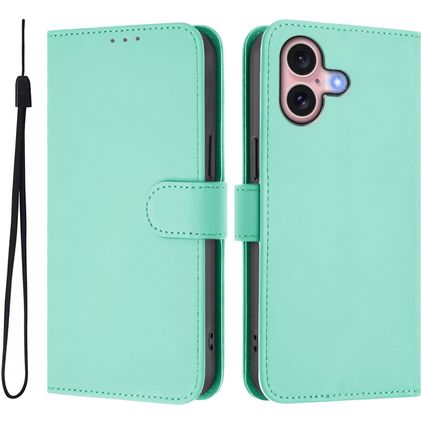 Mobigear Urban Wallet iPhone 16 Lompakkokotelo + Setelitasku - Vihreä