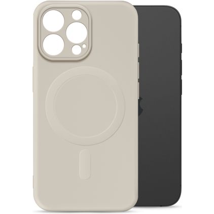 My Style Protective Flex iPhone 15 Pro MagSafe TPU flexível Capa traseira - Antique White