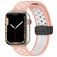 Mobigear Sport Plus Mag Silicone Apple Watch Cinturino Chiusura magnetica - 42/41/40/38 mm - Bianco / Rosa