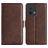Mobigear Slim Magnet OPPO Reno 8 5G Cover a libro portafoglio - Marrone