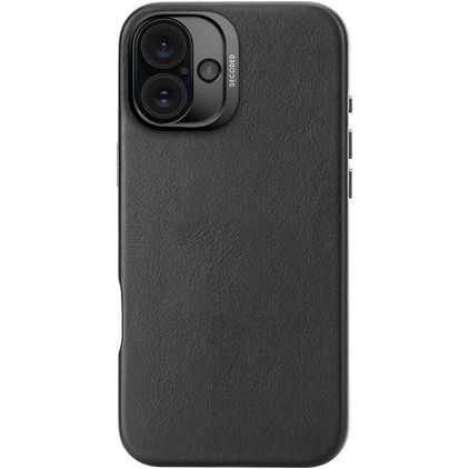 Decoded iPhone 16 Plus MagSafe Vera pelle Back cover - Nero
