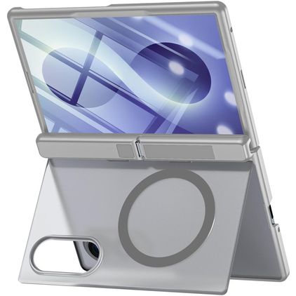 Mobigear Kickstand Samsung Galaxy Z Fold 8 MagSafe Hardcase Back cover Antiurto con supporto - Grigio