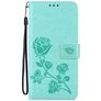 Mobigear Roses HONOR 50 Lite Wallet case - Green