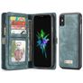 CaseMe 008 iPhone X Case Detachable 2-in-1 Wallet Case Wallet - Blue