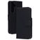 Mobiparts Samsung Galaxy S25 Pele genuína Capa livro Carteira - Preto