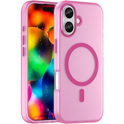 Mobigear Shockproof iPhone 17 MagSafe Hårdt Bagsidecover - Lyserød