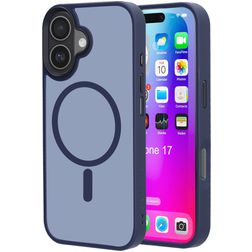 Mobiparts Hardcover iPhone 17 MagSafe Hårdt Bagsidecover - Satin Blue