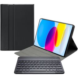 Mobilize Detachable Bluetooth Keyboard iPad 10 (2022) QWERTY Keyboard Wallet case - Black