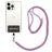 Mobigear Lanyard Universel justerbar mobilsnor - Hvid / Blå / Magenta