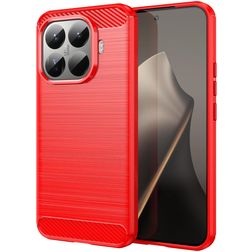 Mobigear Brushed Slim Xiaomi 15T Pro Flexible TPU Back cover - Red