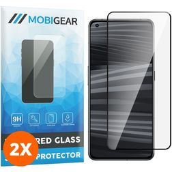 Mobigear Premium Realme GT2 Vidro temperado Película de ecrã - Compatível com capas - Preto (Pack de 2)