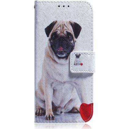 Mobigear Design Motorola Moto G8 Plus Knížkové pouzdro Peněženka - Dog