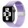 Mobigear Braided Bracelete Nylon Fecho dobrável para Apple Watch - 49/46/45/44 mm - Lavanda