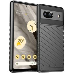 Mobigear Groove Google Pixel 7a Flexible TPU Back cover - Black