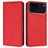 Mobigear Frosted Flip iPhone 18 Pro Funda tipo libro Cartera - Rojo