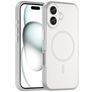 Mobigear Shockproof iPhone 16 MagSafe TPU flexible Carcasa - Blanco