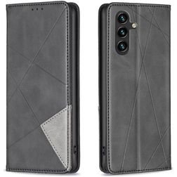 Mobigear Rhombus Slim Samsung Galaxy S25 FE Funda tipo libro - Negro