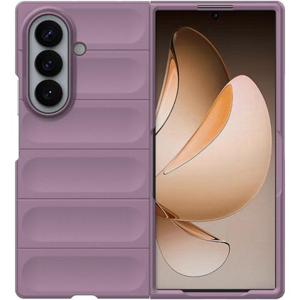 Mobigear Bumpy Samsung Galaxy Z Fold 8 Ultra Flexibel TPU Skal - Lila