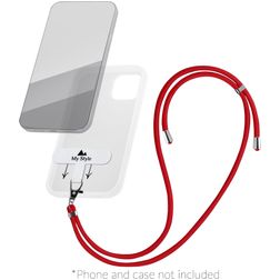 My Style Lanyard Uniwersalna regulowana smycz do telefonu - Czerwony