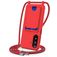 Mobigear Lanyard Card Samsung Galaxy A57 Silikone Cover med snor og kortholder - Rød