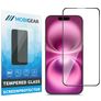Mobigear Premium iPhone 16 Plus Härdat glas Skärmskydd - Skalvänligt - Svart
