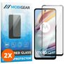 Mobigear Premium Motorola Moto G60 Tempered Glass Screen Protector - Case Friendly - Black (2-Pack)