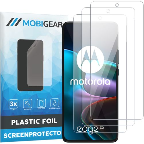 Mobigear Motorola Edge 30 Screen Protector Film - Case Friendly (3-Pack)