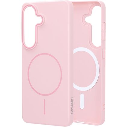 Mobiparts Slim Line Samsung Galaxy S26 MagSafe Hardcase Etui plecki - Blush Pink
