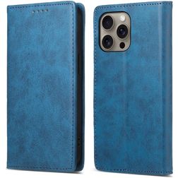 Mobigear Wallet iPhone 16 Pro Max Funda tipo libro Cartera - Azul