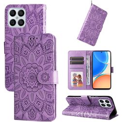 Mobigear Sunflower HONOR X8 Funda tipo libro Cartera - Morado