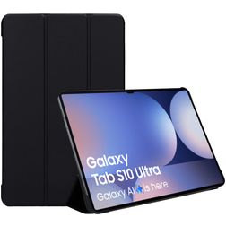 Mobiparts Tri Fold Samsung Galaxy Tab S10 Ultra Cover a libro - Nero