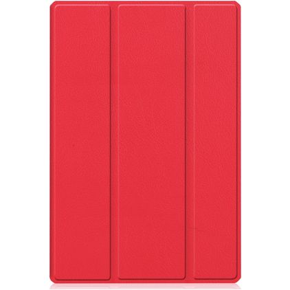 Mobigear Tri-Fold Gel Samsung Galaxy Tab A8 10.5 (2021) TPU / Cuero sintético Funda tipo libro - Rojo