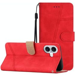 Mobigear Stitch iPhone 17 Funda tipo libro Cartera - Rojo