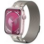 Mobigear Mecha Loop Milanese Apple Watch Strap Magnetic closure - 49/46/45/44 mm - Starlight