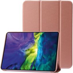 Mobigear Tri-Fold Gel iPad 10 (2022) TPU / Leatherette Wallet case - Rose Gold