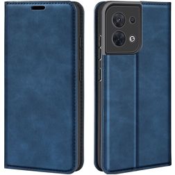Mobigear Retro Slim OPPO Reno 8 5G Capa livro Carteira - Azul escuro