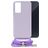 Mobilize Lanyard Gelly Samsung Galaxy A35 TPU flexible Funda con cuerda - Pastel Purple