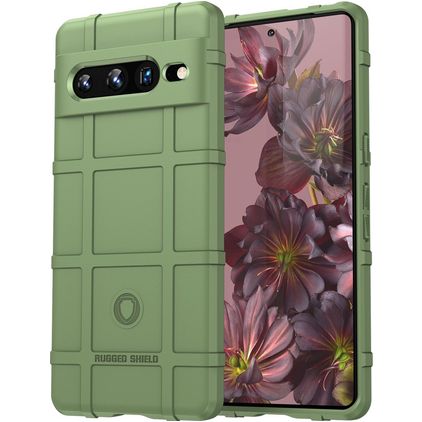 Mobigear Rugged Shield Google Pixel 7 Pro TPU flexível Capa traseira Antichoque - Verde