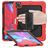 Mobigear SureGrip Xtreme iPad Pro 13 pollici (2024) Plastica rigida / Silicone Back cover + Portapenna + Tracolla + Supporto - Rosso